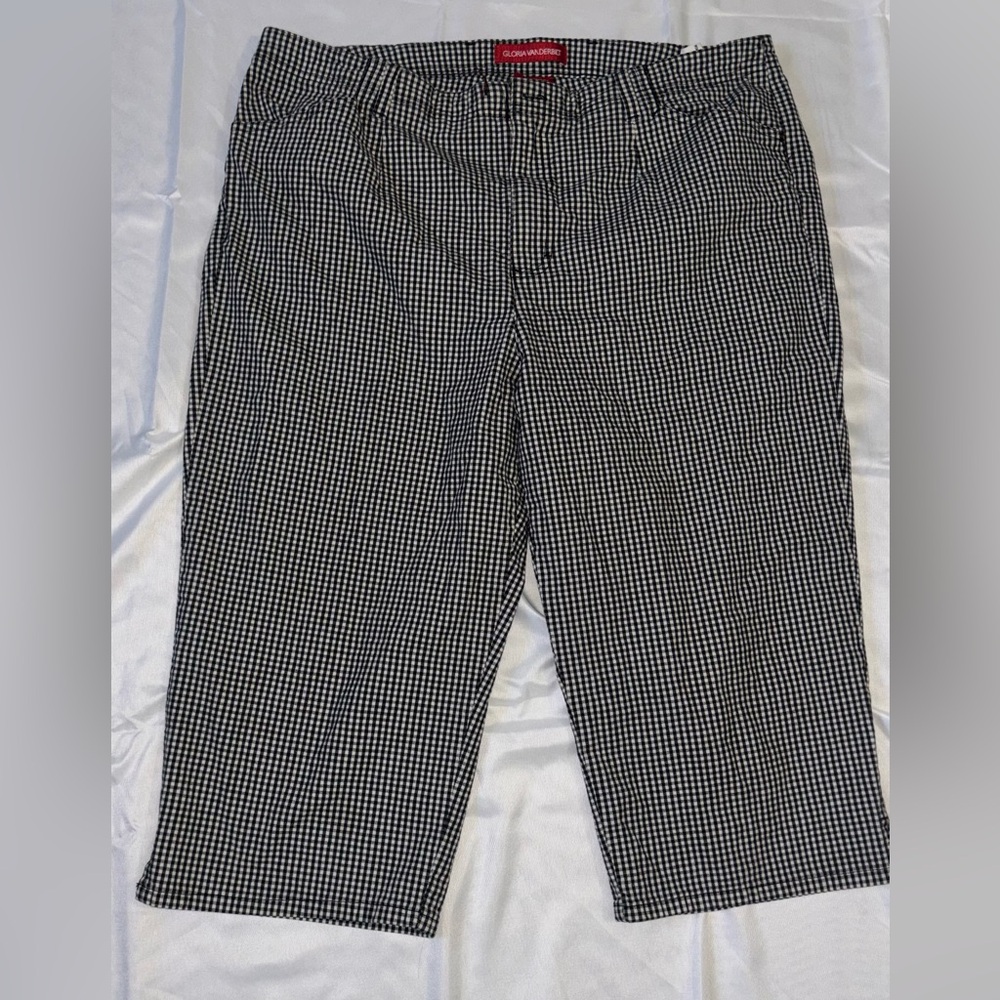 Black and White Checkered Women Jeans